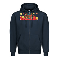 Navy sweet summer time libbey cup Zipper Hoodie - HRA Design Shop