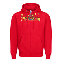 Red sweet summer time libbey cup Zipper Hoodie - HRA Design Shop