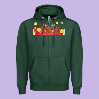 Sweet Summer Time Libbey Cup Zipper Hoodie Designed By Hra Design Shop