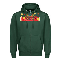 Sports Green sweet summer time libbey cup Zipper Hoodie - HRA Design Shop
