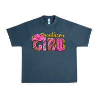 Midnight Navy southern girl western Urban Heavy Tee - texasbilliewilder