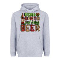 Heather Grey dear santa just bring a beer with a beer bottle Heavyweight Hoodie - AdoDesignShop