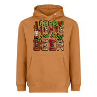 Meerkat dear santa just bring a beer with a beer bottle Heavyweight Hoodie - AdoDesignShop