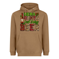Toasted Coconut dear santa just bring a beer with a beer bottle Heavyweight Hoodie - AdoDesignShop