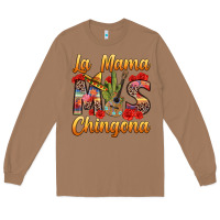 Toasted Coconut La Mama mas Chingona Long Sleeve Tee - texasbilliewilder