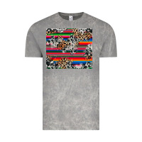 Cloud Rock cowhide leopard serape Vintage Tee - RanaPortraitStore