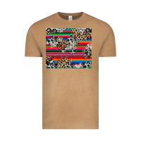 Vintage Camel cowhide leopard serape Vintage Tee - RanaPortraitStore