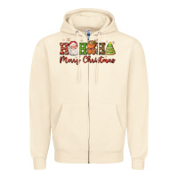 Sandshell hohoho merry christmas santa coffee cup tree cooki Zipper Hoodie - FaDigitalArtStudio