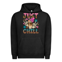 Pigment Black just chill with coffee bean bbs Urban Hoodie - BundleAndBundleShop