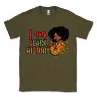 Army Green I am black history Classic Tee - Zillion Design Studio