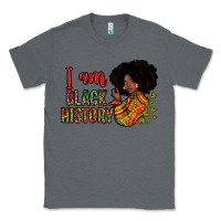 Charcoal Heather I am black history Classic Tee - Zillion Design Studio