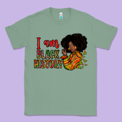 I Am Black History Classic Tee Designed By Zillion Design Studio