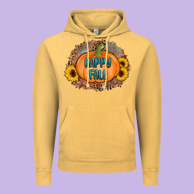 Happy Fall Vintage Hoodie Designed By Adodesignshop