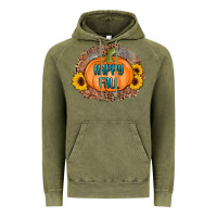 Vintage Olive happy fall Vintage Hoodie - AdoDesignShop