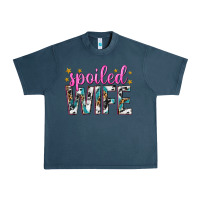 Midnight Navy spoiled wife Urban Heavy Tee - texasbilliewilder