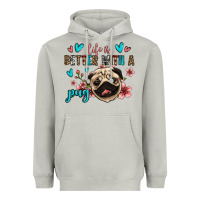 Moon Dust life is better with a pug Heavyweight Hoodie - Jasminsmagicworld