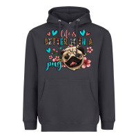 Smoke life is better with a pug Heavyweight Hoodie - Jasminsmagicworld