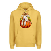 Antique Gold fall pumpkin lamb nancy cooper Premium Hoodie - NancyCooperArtShop