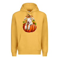 Mustard fall pumpkin lamb nancy cooper Premium Hoodie - NancyCooperArtShop