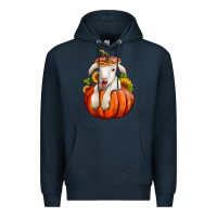 Navy fall pumpkin lamb nancy cooper Premium Hoodie - NancyCooperArtShop