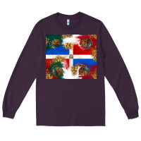 Plum Mexican and Dominican Republic Long Sleeve Tee - texasbilliewilder