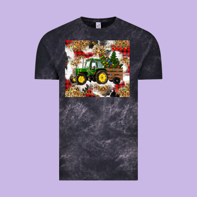 Vintage Tee christmas farm tractor