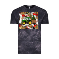 Cloud Black christmas farm tractor Vintage Tee - RanaPortraitStore