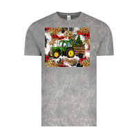 Cloud Rock christmas farm tractor Vintage Tee - RanaPortraitStore