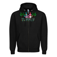 Black summer Zipper Hoodie - CowhideDigitalArt