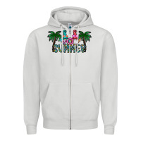 Dove Grey summer Zipper Hoodie - CowhideDigitalArt