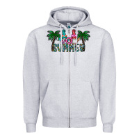 Heather Grey summer Zipper Hoodie - CowhideDigitalArt