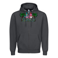 Smoke summer Zipper Hoodie - CowhideDigitalArt