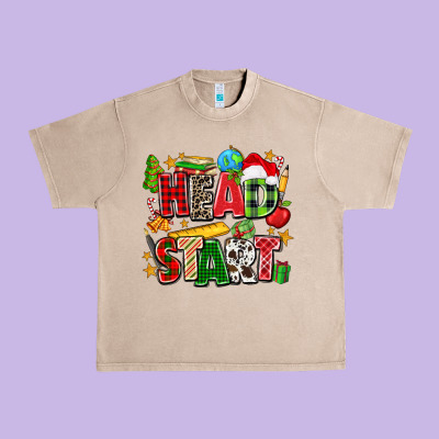 Head Start Christmas Urban Heavy Tee Designed By Zillion Design Studio