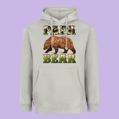 Papa Bear Heavyweight Hoodie Designed By Artiststas