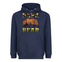 Navy papa bear Heavyweight Hoodie - Artiststas