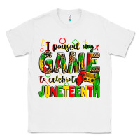 White I paused my game to celebrate Juneteenth Classic Tee - Zillion Design Studio