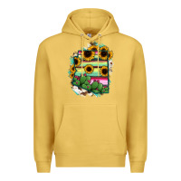 Arizona Map Sunflower Cactus Serape Premium Hoodie | Teevron
