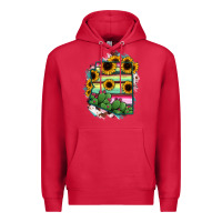 Cardinal Arizona Map Sunflower Cactus Serape Premium Hoodie - RanaPortraitStore
