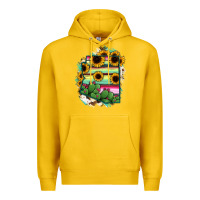 Lemon Arizona Map Sunflower Cactus Serape Premium Hoodie - RanaPortraitStore