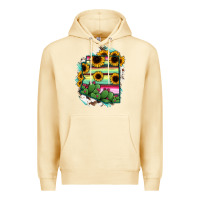 Pina Colada Arizona Map Sunflower Cactus Serape Premium Hoodie - RanaPortraitStore