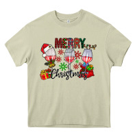 Mossy Merry Christmas Heavy Core Tee - CowhideDigitalArt