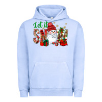 Pigment Grape Ice let it snow with snowman Urban Hoodie - BundleAndBundleShop