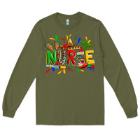 Army Green cinco de mayo nurse Long Sleeve Tee - Zillion Design Studio