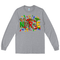 Heather Grey cinco de mayo nurse Long Sleeve Tee - Zillion Design Studio