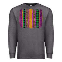 Charcoal Heather mardi gras western brush stroke Premium Sweatshirt - Artiststas