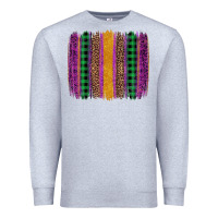 Heather Grey mardi gras western brush stroke Premium Sweatshirt - Artiststas