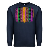 Navy mardi gras western brush stroke Premium Sweatshirt - Artiststas