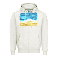 Oatmeal Heather glitter beach background Zipper Hoodie - HRA Design Shop
