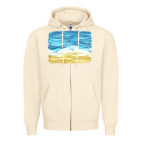 Sandshell glitter beach background Zipper Hoodie - HRA Design Shop