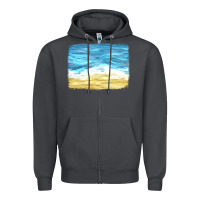 Smoke glitter beach background Zipper Hoodie - HRA Design Shop